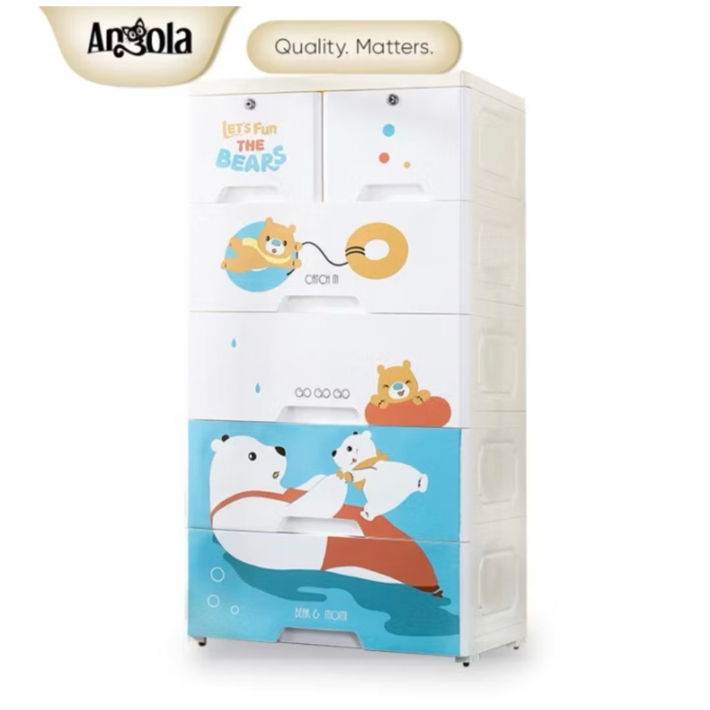 rak susun plastik pakaian PL