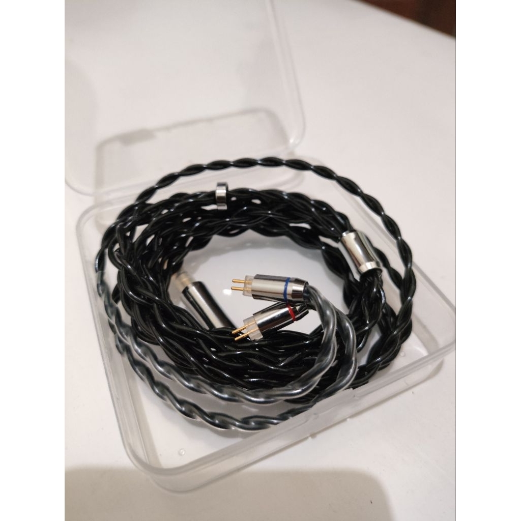 XINHS Sigma 4.4mm Balanced Upgrade Cable IEM 4-Strand 6N Litz Coaxial Single Crystal Copper 2 Pin 0,