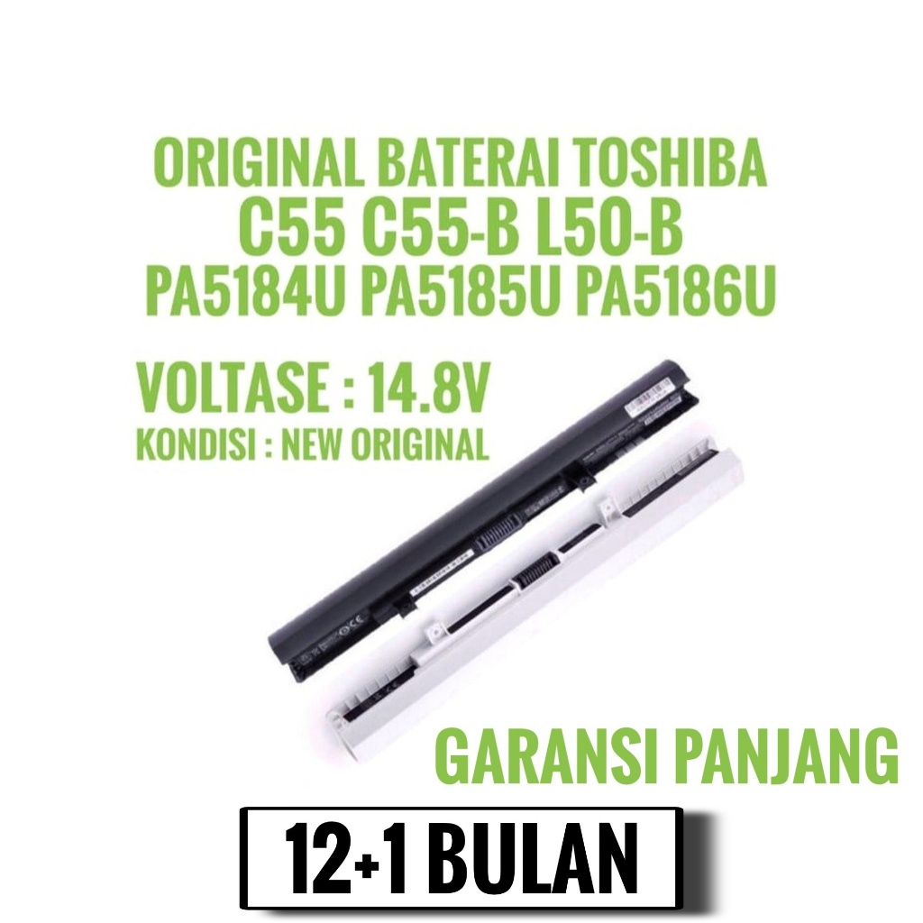 ORIGINAL Batre Baterai Toshiba Satelite Satellite C55 C55d C55t