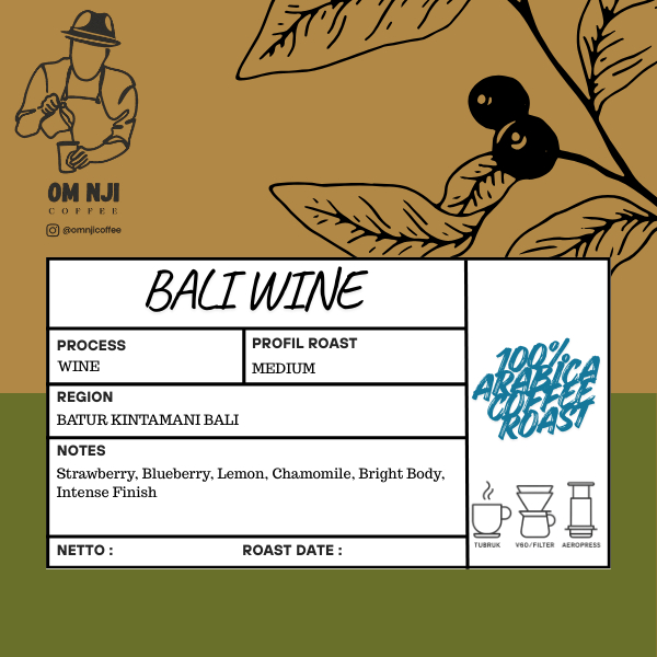 Kopi Arabika Bali Wine 200 gr