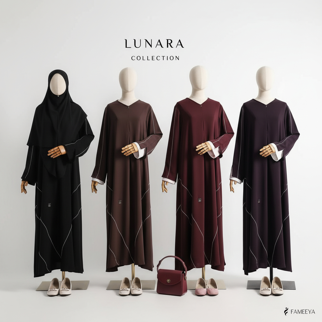 Lunara Gamis Syari Set by Fameeya