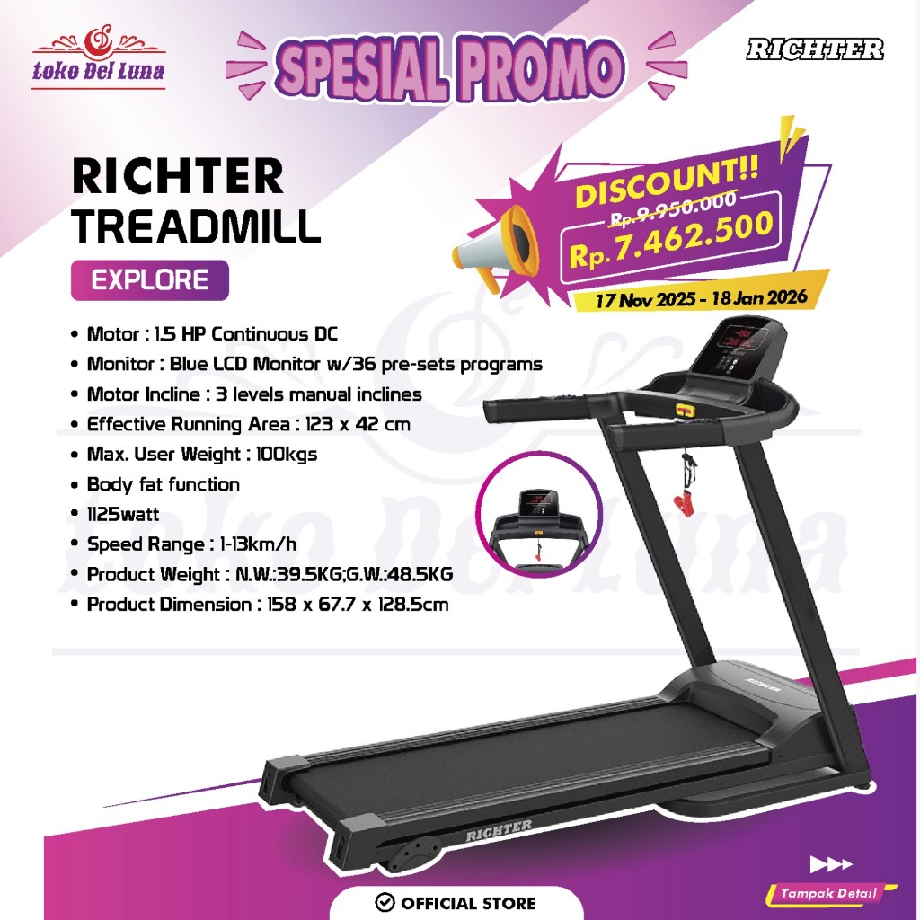 RICHTER Explore Treadmill Elektric