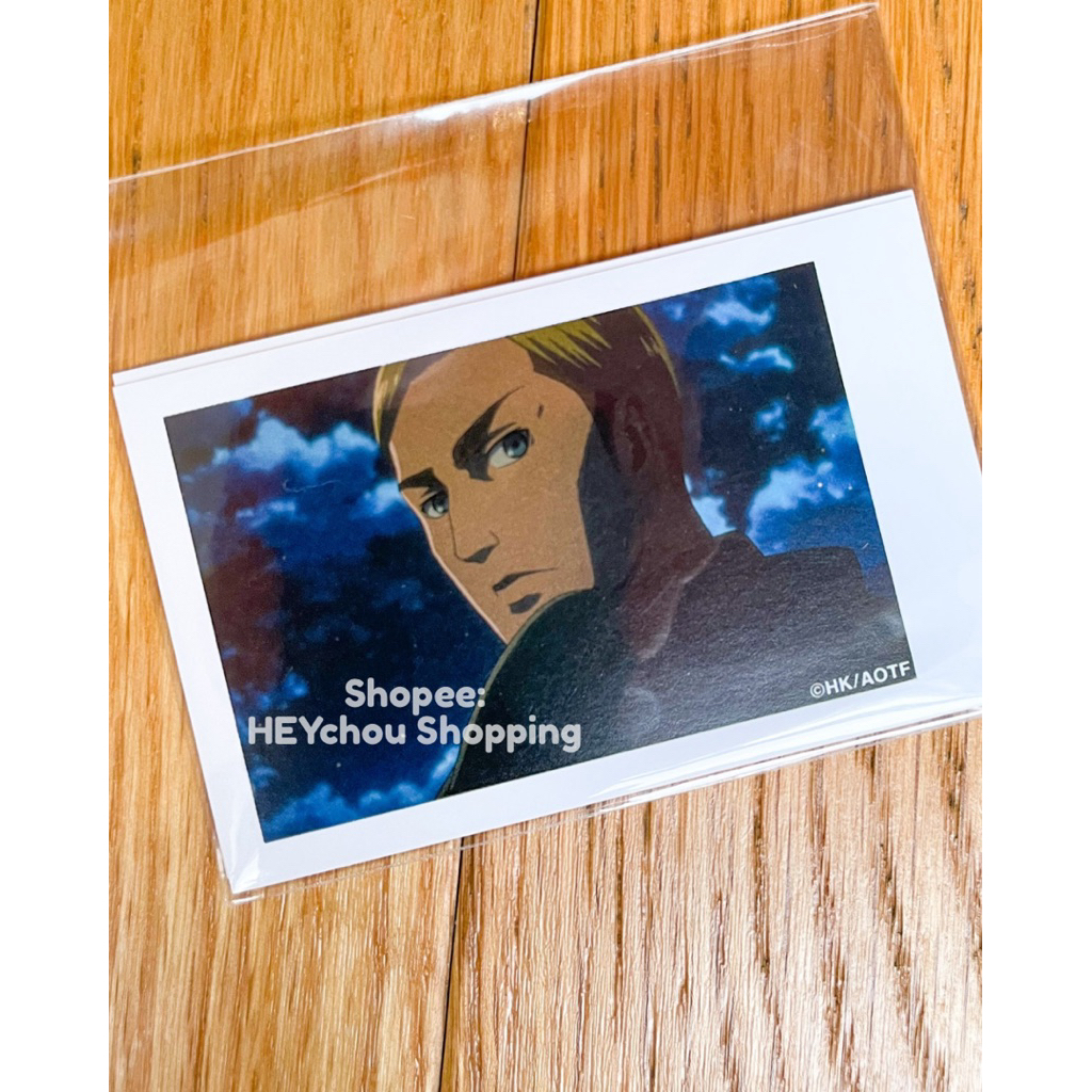 ERWIN SMITH Attack on Titan Shingeki no Kyojin Photocard SET OF 2 Amnibus Arma Bianca Online Kuji In