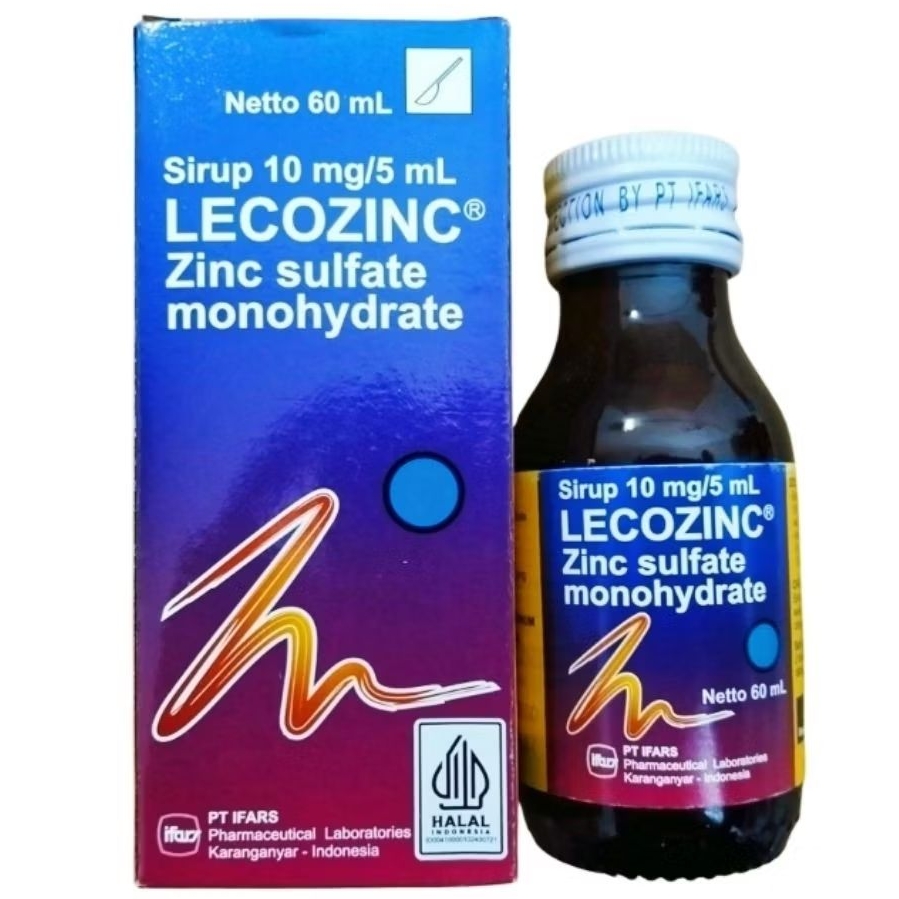 LECOZINC Sirup (60ml) - Zinc Sulfate Monohydrate 10mg /5ml