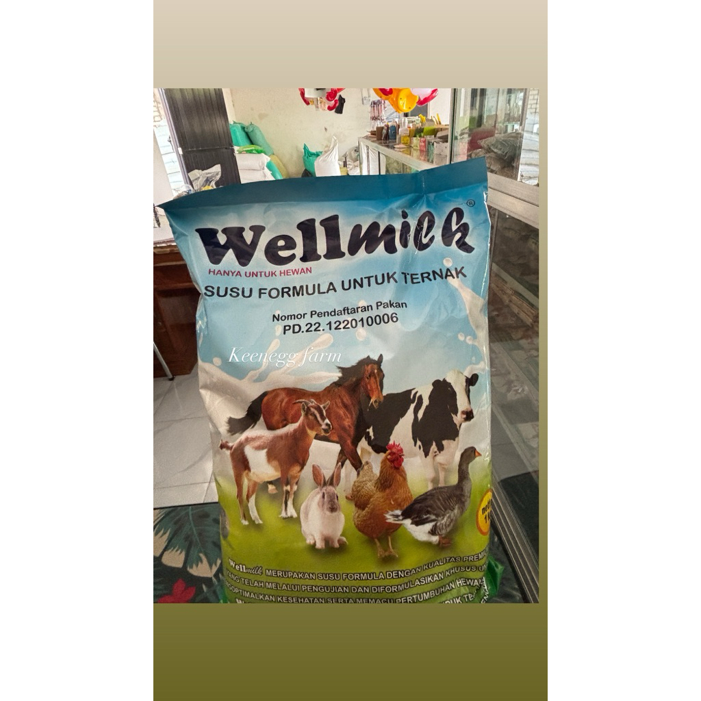 wellmilk susu kambing 1kg/susu anak kambing/susu sapi