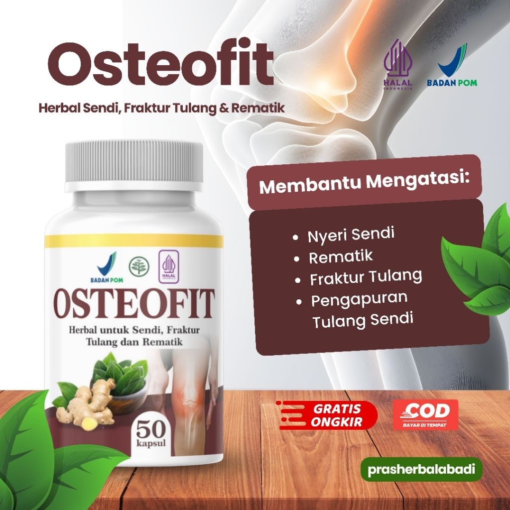 Terlaris Osteofit Vitamin Herbal // Nyeri Sendi,Fraktur tulang&Rematik Pengapuran Tulang
