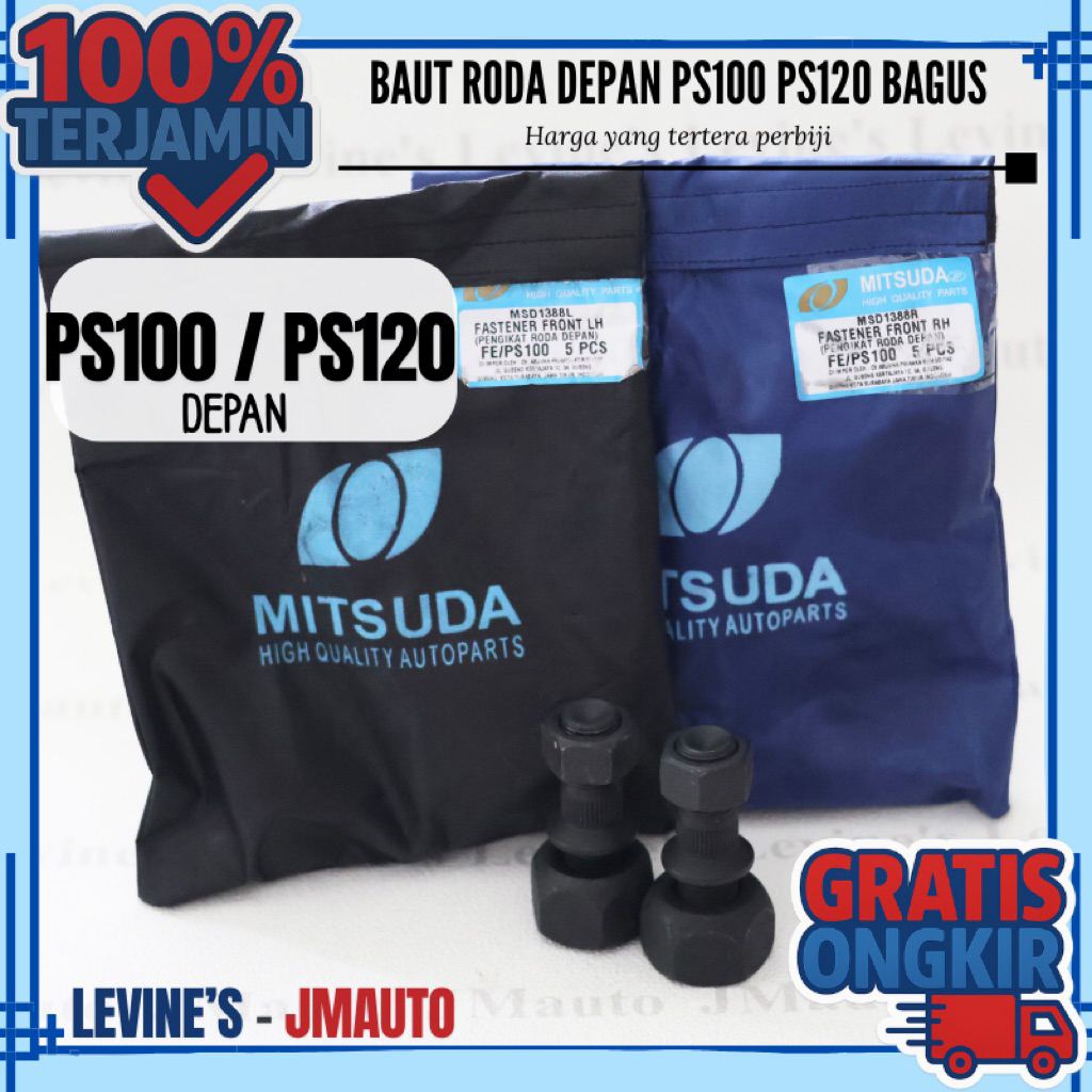 baut roda DEPAN PS120 kanan baut roda depan ps120 kiri baut roda depan ps100 kanan baut roda depan p