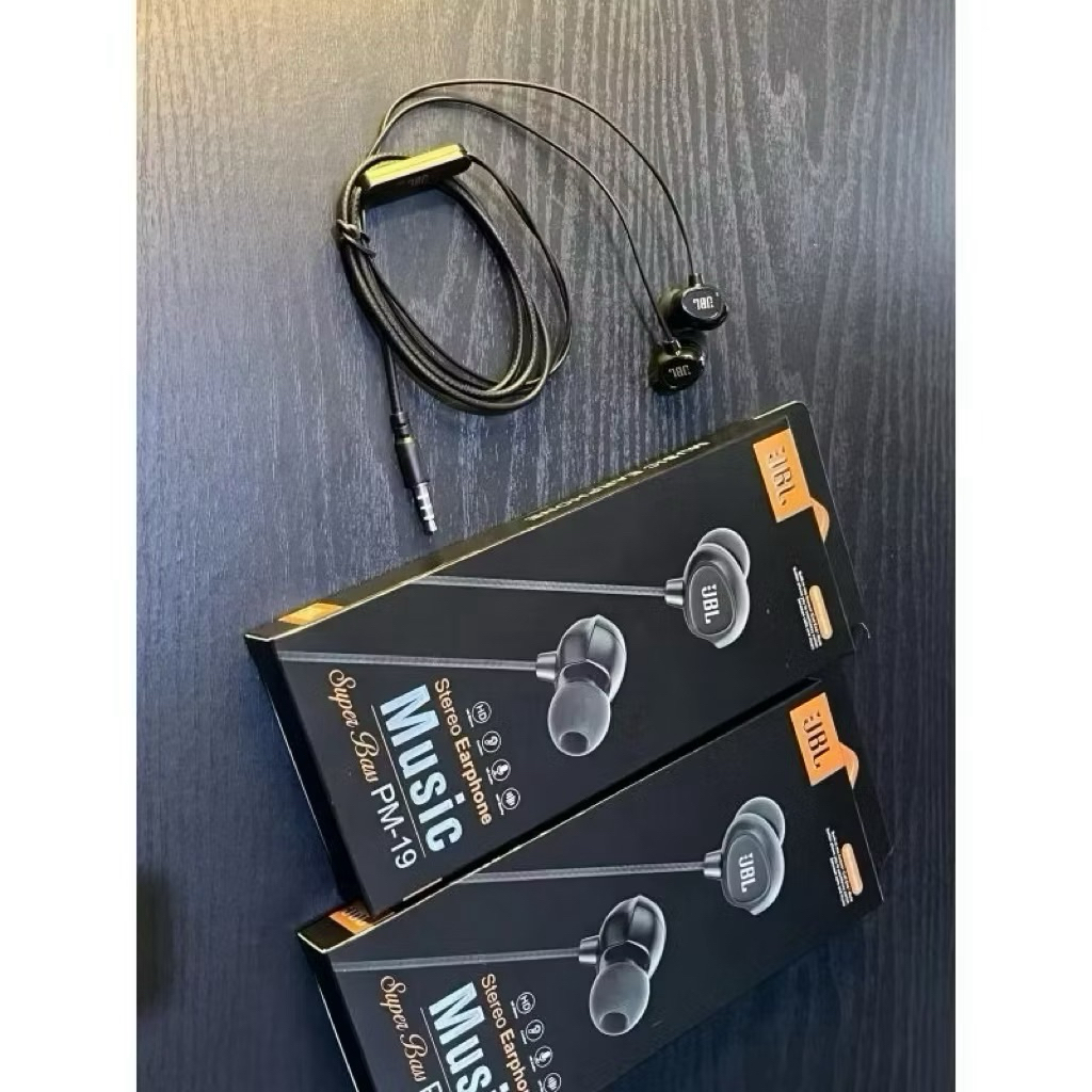 Earphone - Handsfree - Hesdset JBL PM-19 Super Bass HF Universal + Mic PM19