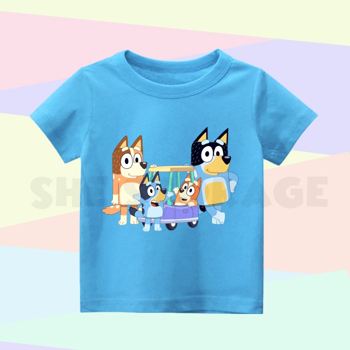 BAJU ANAK KAOS ANAK BLUEY FAMILY