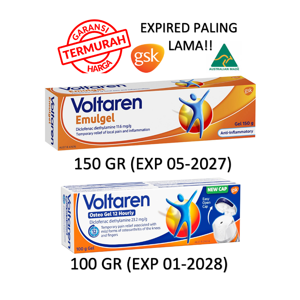 Voltaren Emulgel Osteo Gel 12 Hourly 150 gr Australia Krim Nyeri Otot