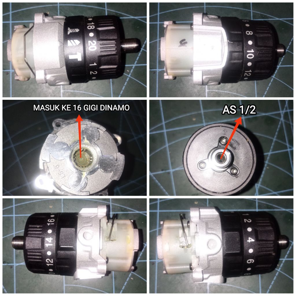 gear box gearbox  3 in 1 / 3 Mode / 2 mode gear planetary bor cordles / bor baterai / cordless impac