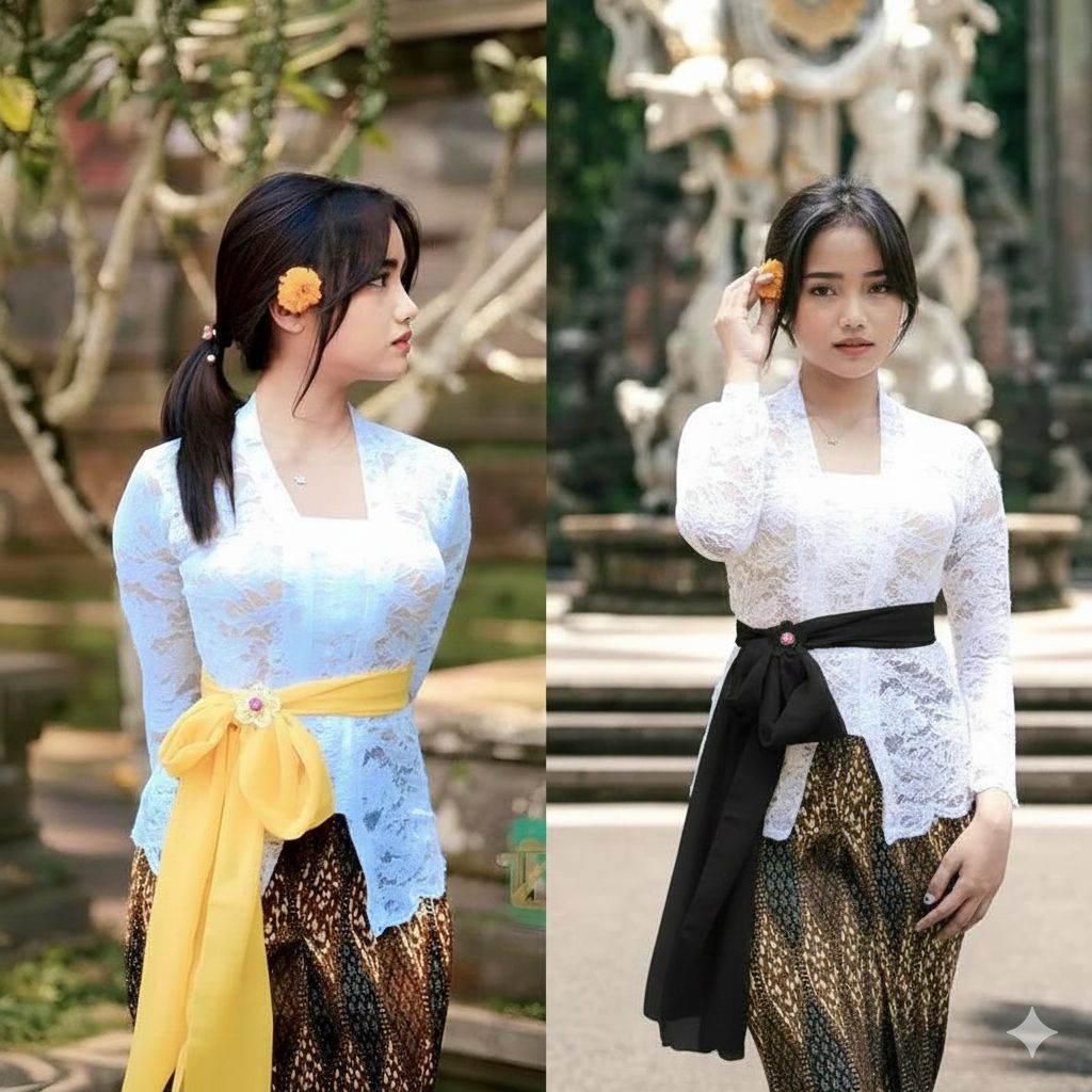 Selendang kebaya Bali/selendang kebaya/selendang bahan sifon/selendang pinggang cantik/selendang Bal