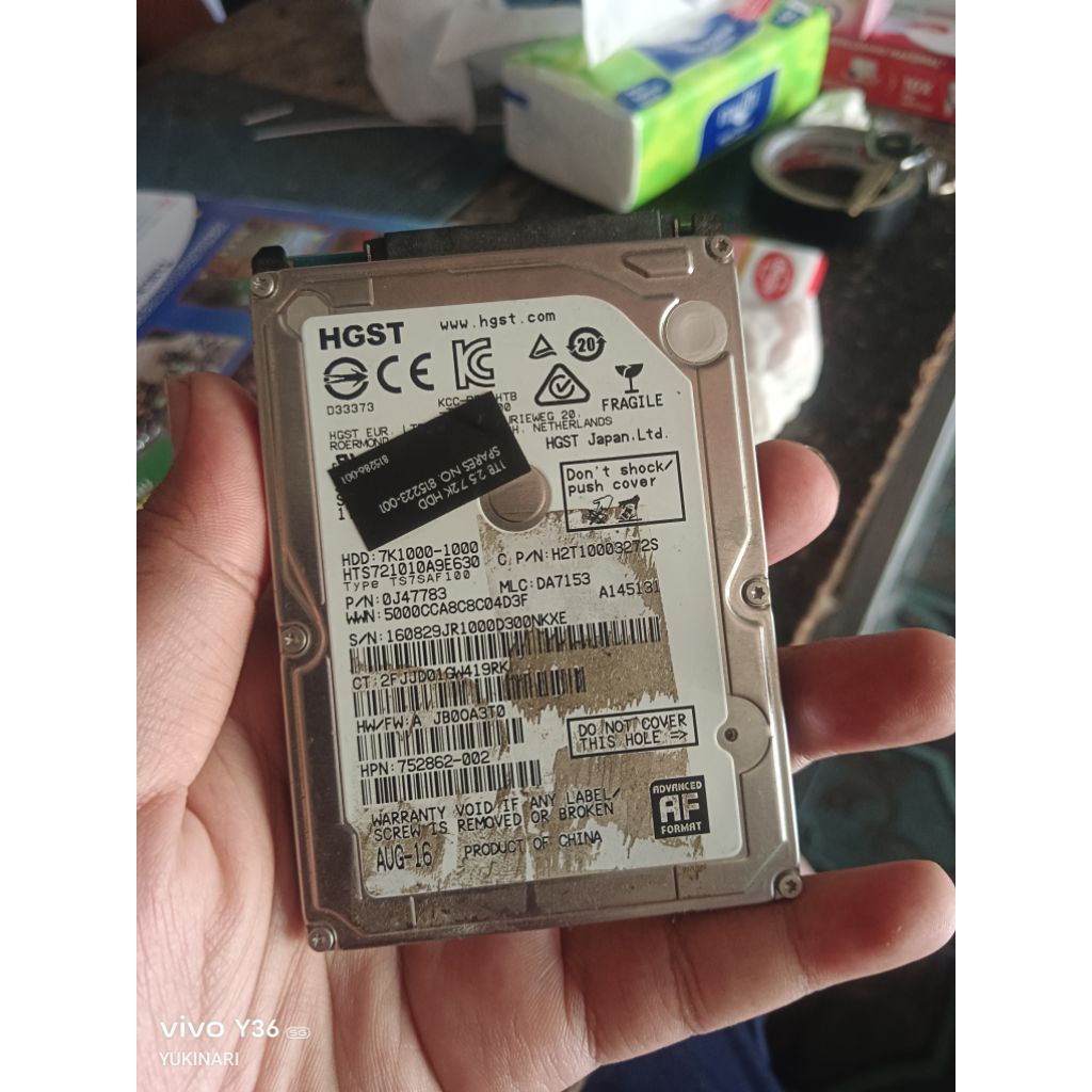 Hdd second 1Tb