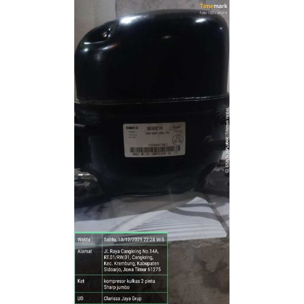 kompresor kulkas 2 pintu Sharp jumbo