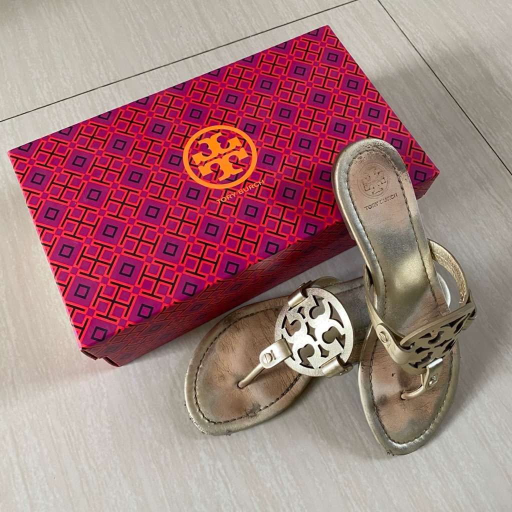 PRELOVED TORY BURCH Miller Sandal Size 8 atau 39