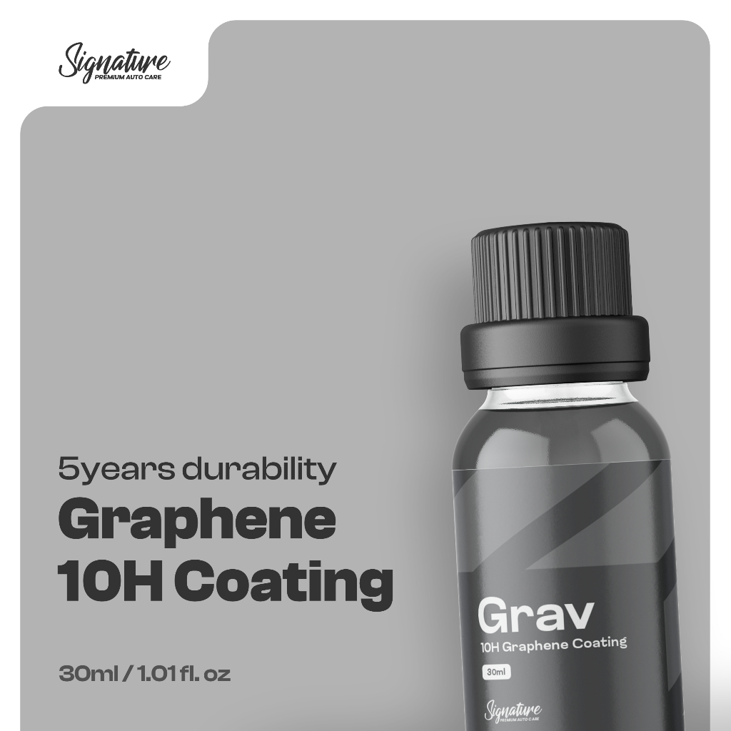Signature - GRAV ( 10H Graphene Ceramic Coating ) Ceramic Coating Pengkilap Paint Protection Mobil M