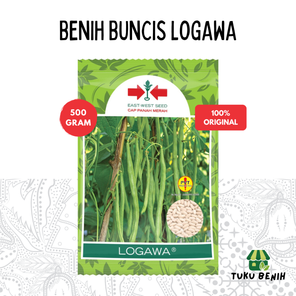 Benih Buncis LOGAWA 500 Gram - Cap Panah Merah