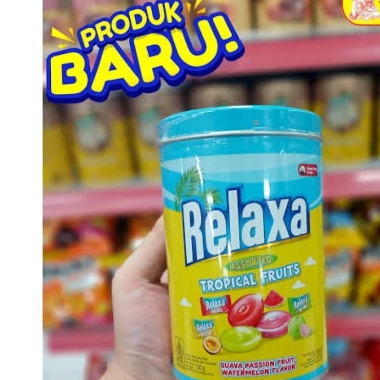 PERMEN RELAXA TROPICAL FRUIT KALENG