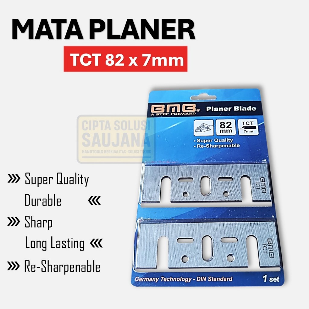 BMB Mata Planer Kayu TCT 82mm - Pisau Mesin Serut Tajam & Tahan Lama Awet Bisa DIasah Ulang