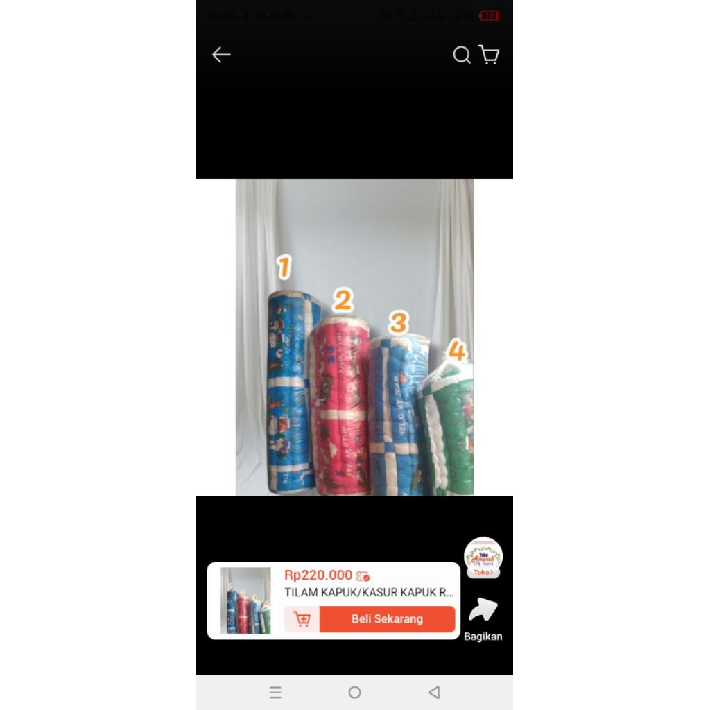 Tilam/kasur kapuk no 2