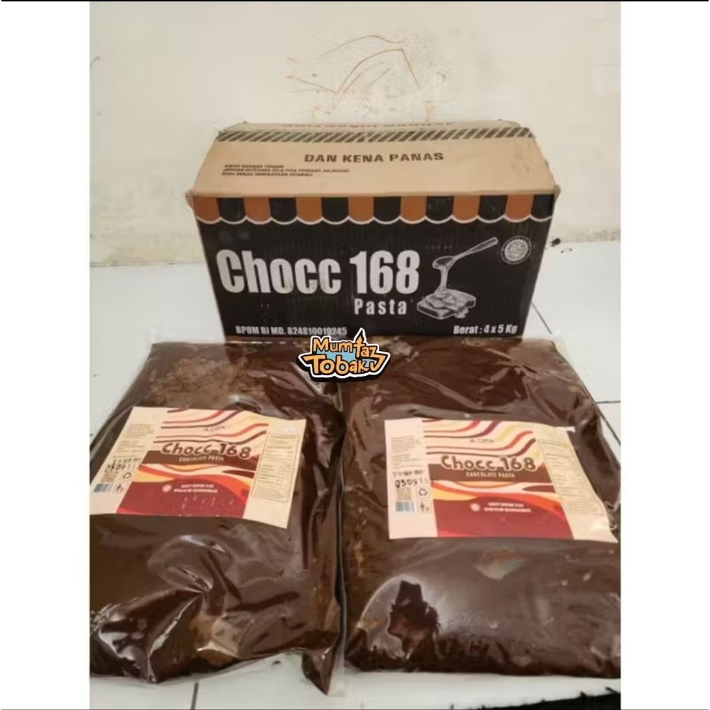 Chocc 168 Pasta Coklat 5 kg / Selai Coklat / Isian Roti / Coklat Olesan Termurah