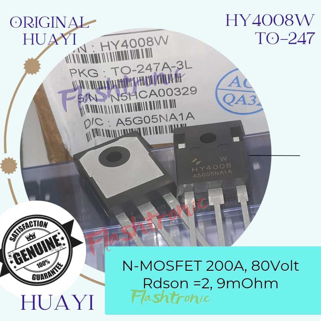 HY4008W MOSFET 200A 80V Ori HUAYI