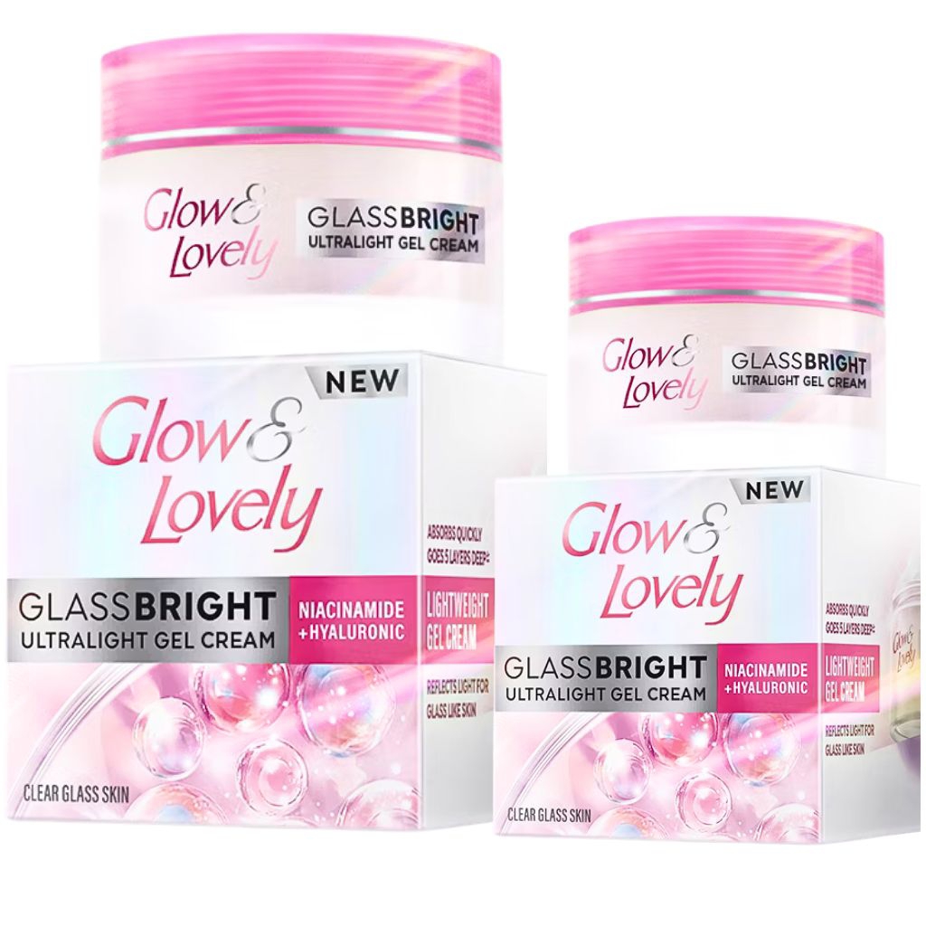 Glow & Lovely Glass Bright Ultralight Gel Cream Niacinamide + Hyaluronic