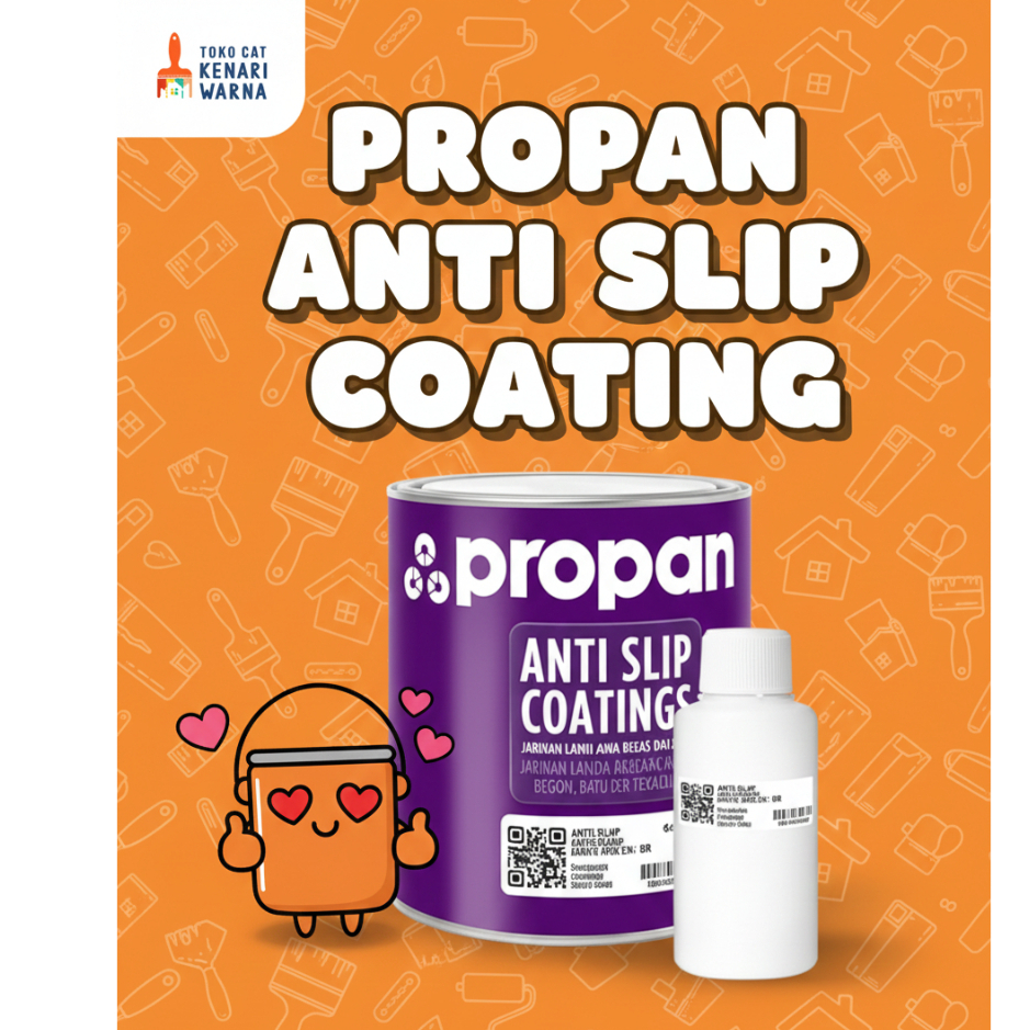 Propan Anti Slip Coatings Cat Pelapis Lantai Anti Licin