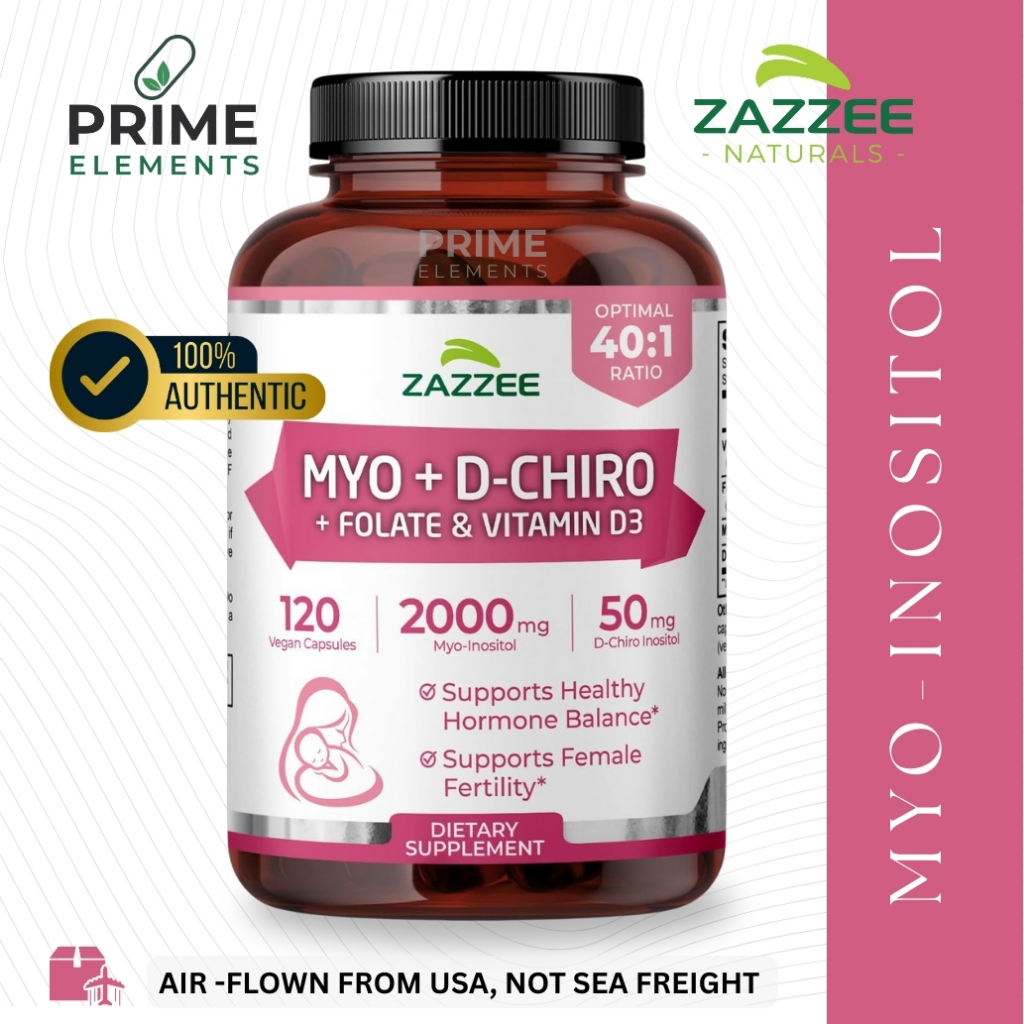 Zazzee Myo-inositol + D-Chiro 2000mg Myo-inositol