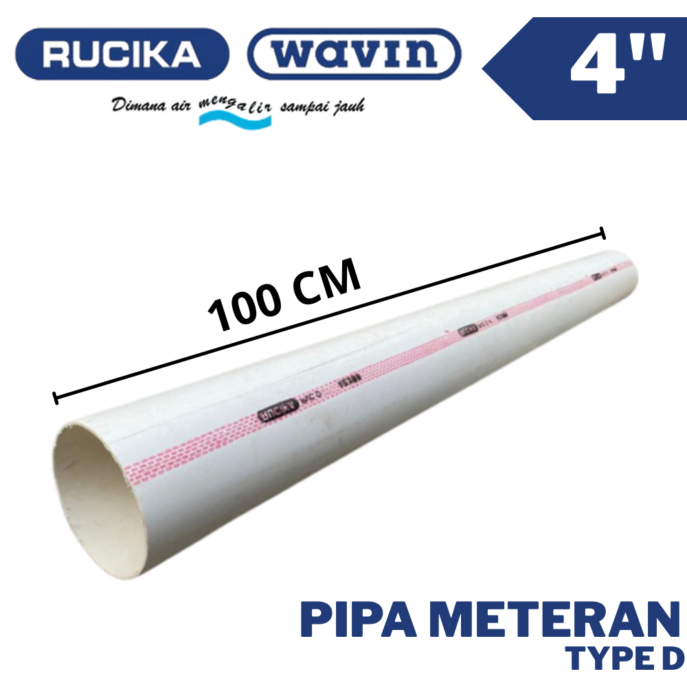 PIPA METERAN RUCIKA 4" D PIPA PRALON 4 D PIPA AIR 4 D PIPA METERAN WAVIN 4 D