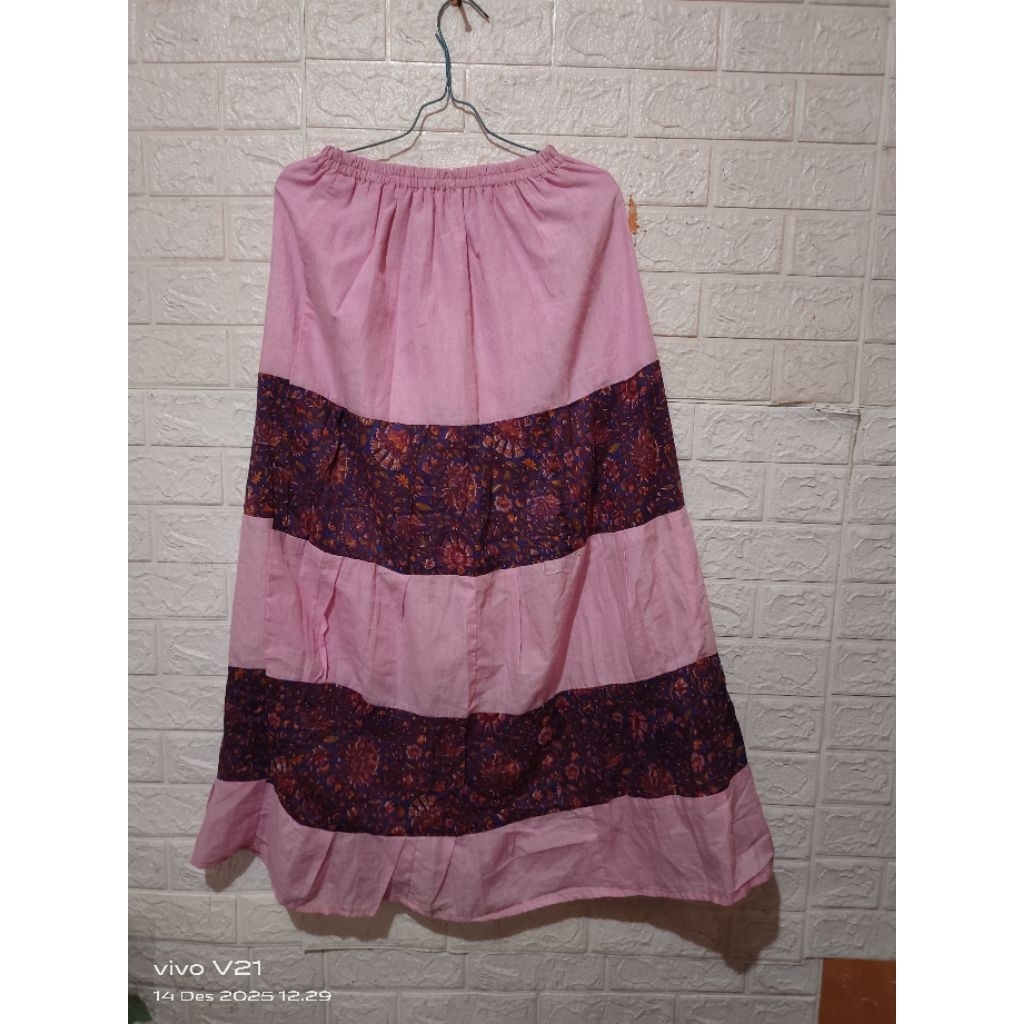 PL Rok Panjang Wanita Dewasa Warna Pink