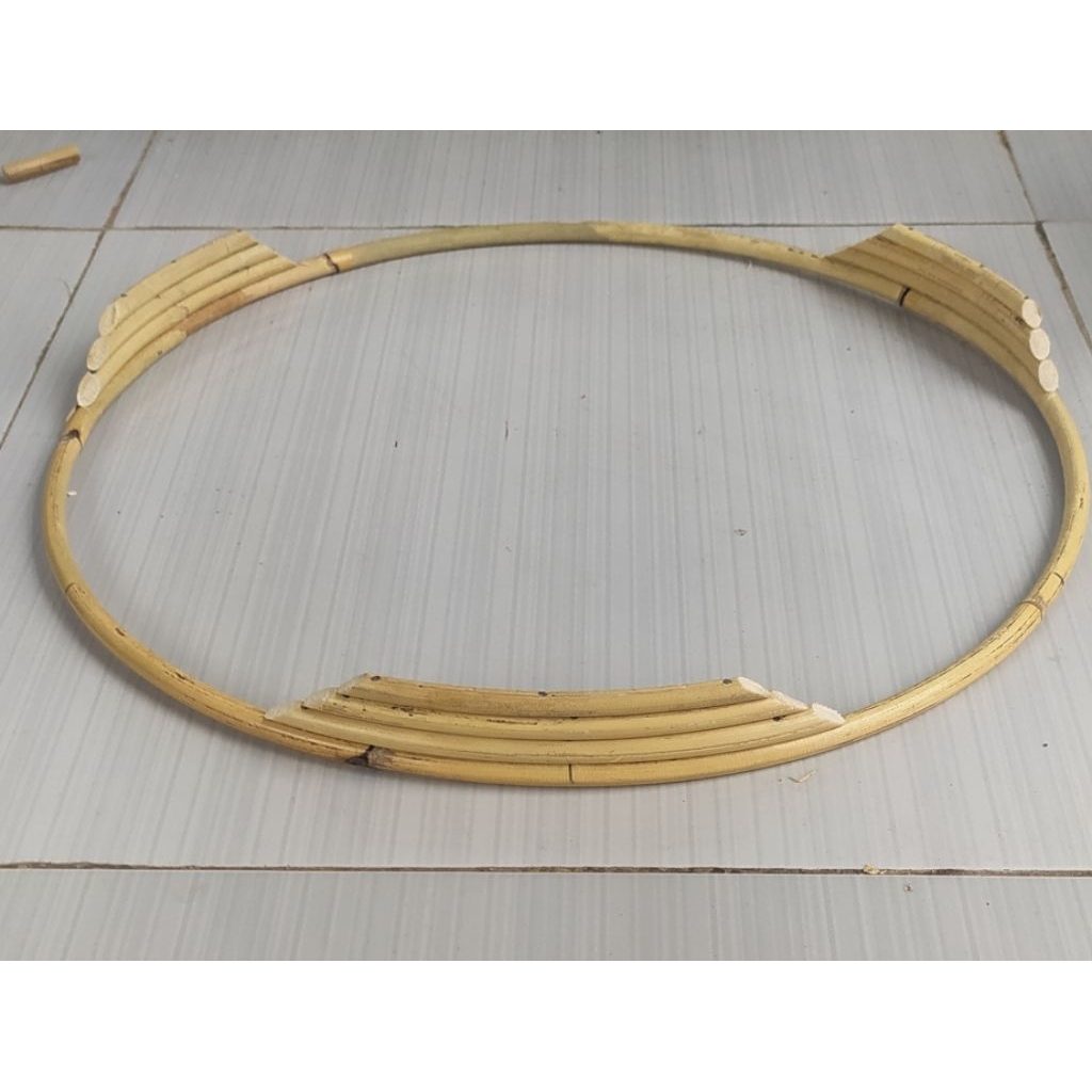 kaki sangkar burung bulat bahan rotan