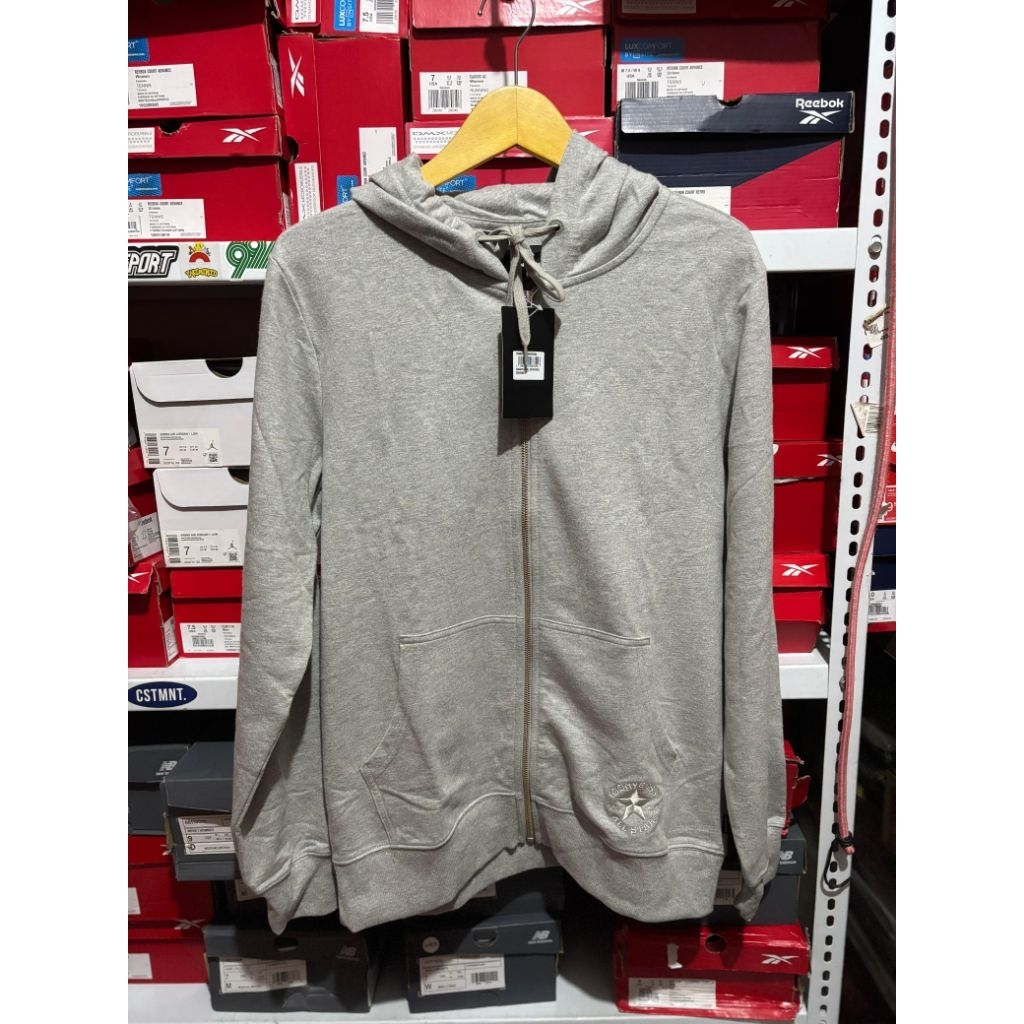 Zip Hoodie Converse Grey