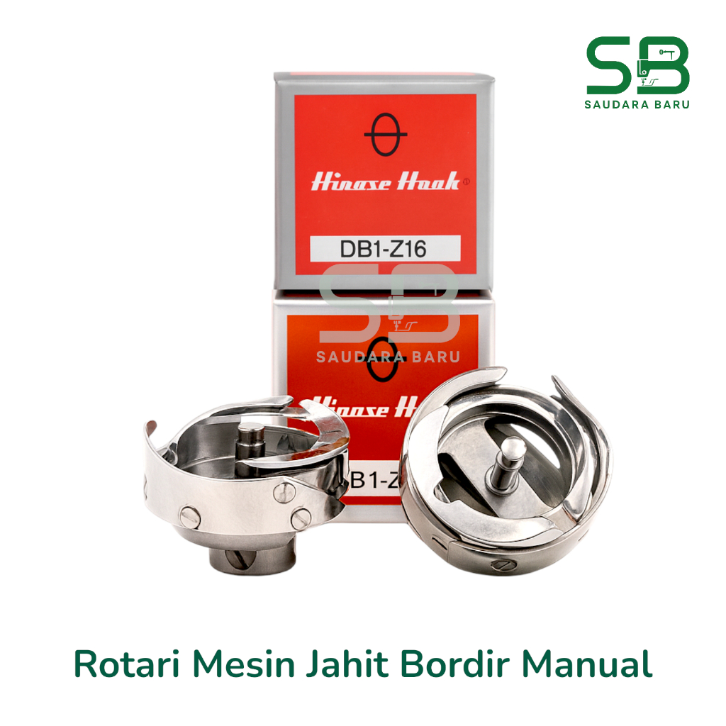 Rotari Hirose DB1-Z16 Sarangan Sekoci Mesin Jahit Bordir Manual Rotari Mesin Bordir JUKI TYPICAL