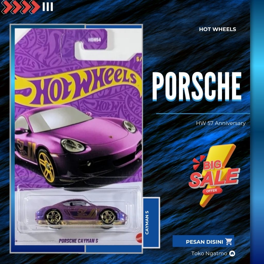 Hot Wheels 57 Anniversary " Porsche Cayman S "