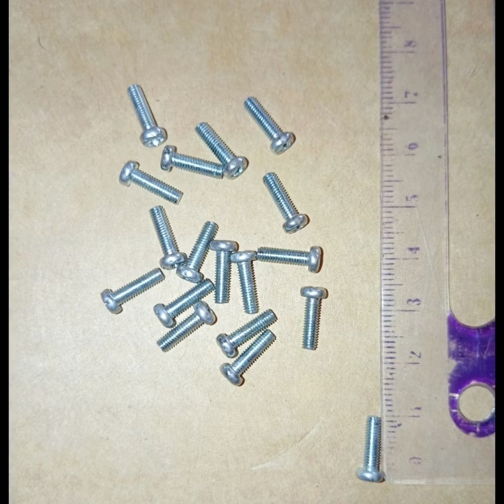 Baut 3mm 3x10mm per 10 pcs baut 3 x 1 cm