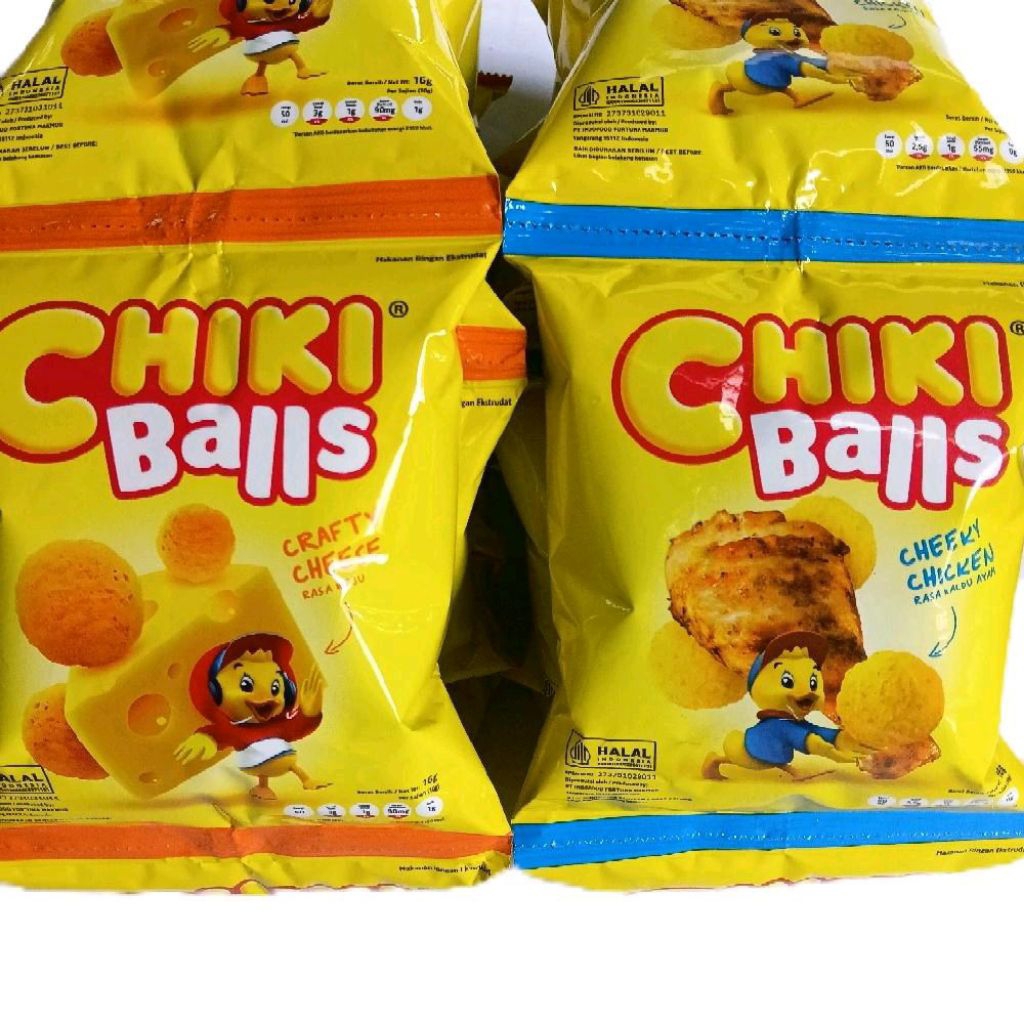 Makanan Ringan Ekstrudat Chiki Balls Renceng