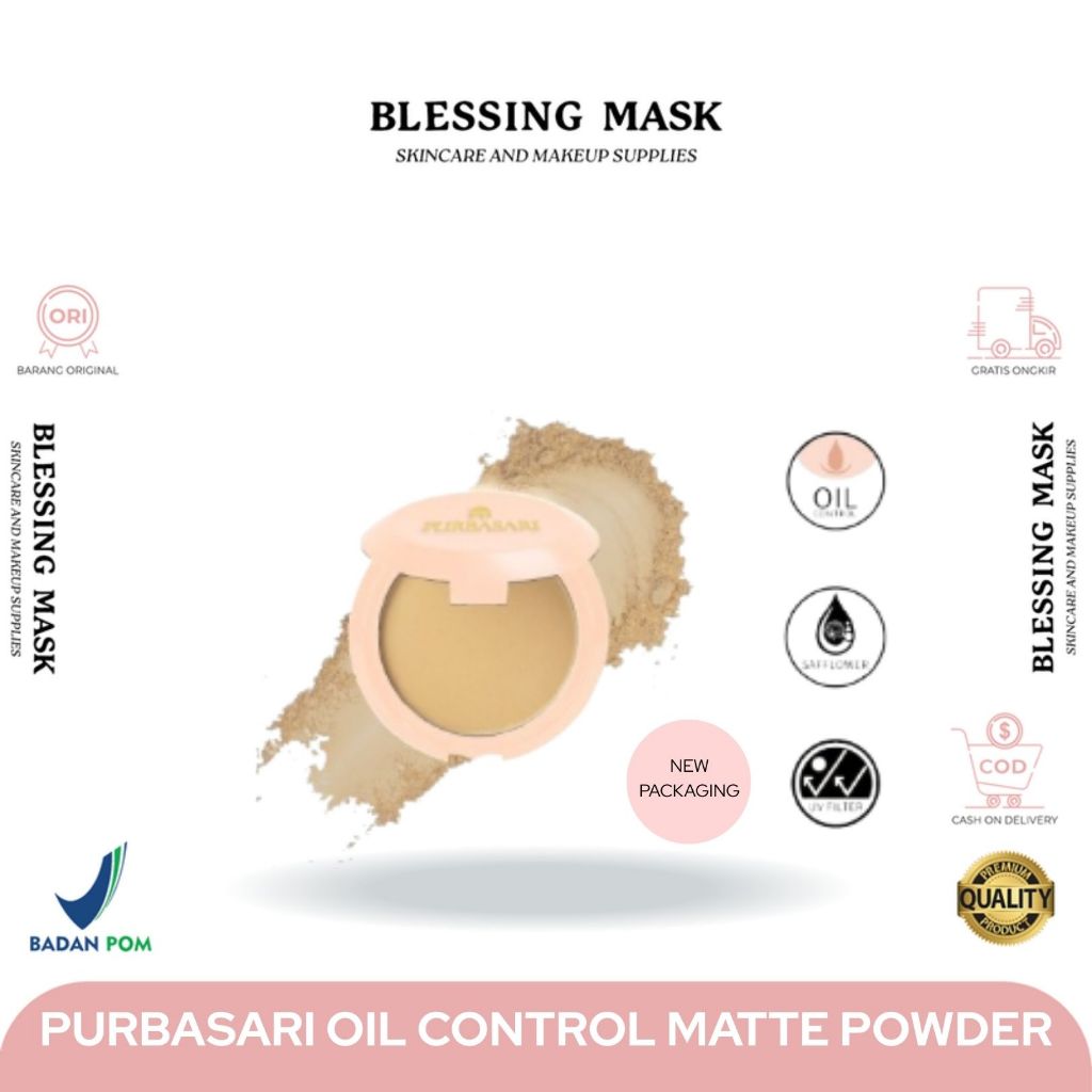 PURBASARI Oil Control Matte Powder - 12gr | Bedak Padat