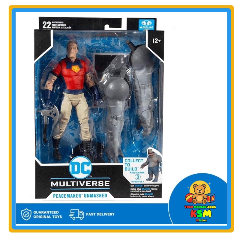 McFarlane DC Suicide Squad Peacemaker Unmasked Action Figure