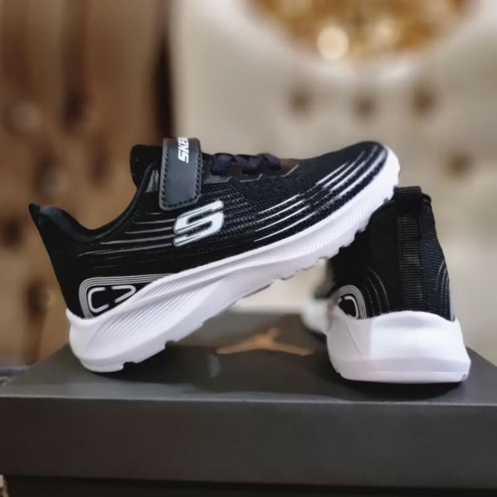 Sepatu Sekolah Anak Laki-Laki Dan Perempuan Skechers Anak Sekolah Hitam