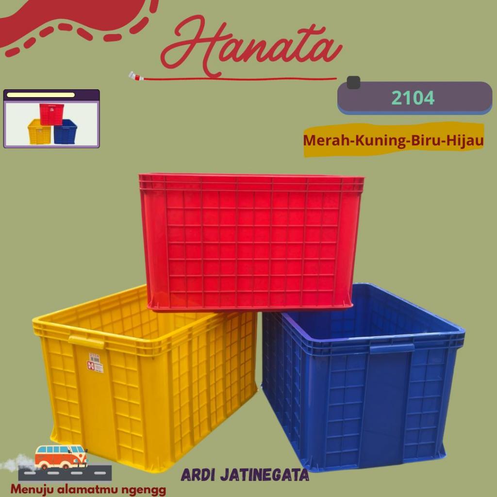 HANATA - Box Tahu Hanata 2104 Container Box Industri / Box Industri Serbaguna /Box Rapat Hanata/ Kra