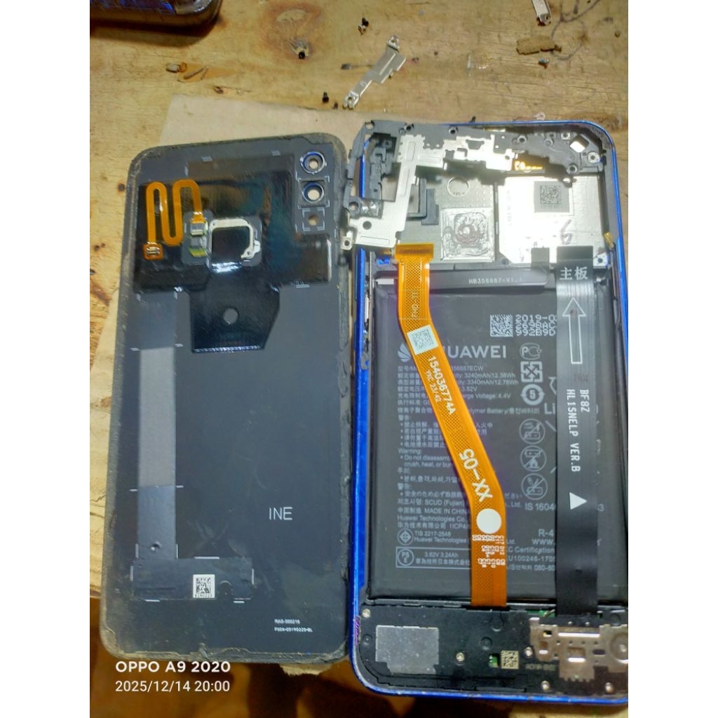 FRAME TATAKAN LCD _ BEZZEL _ BECDOOR HUAWEI NOVA 3i ORIGINAL COPOTAN