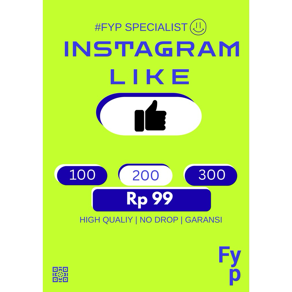 INSTAGRAM LIKE INDONESIA asli Permanent Our Buzerr
