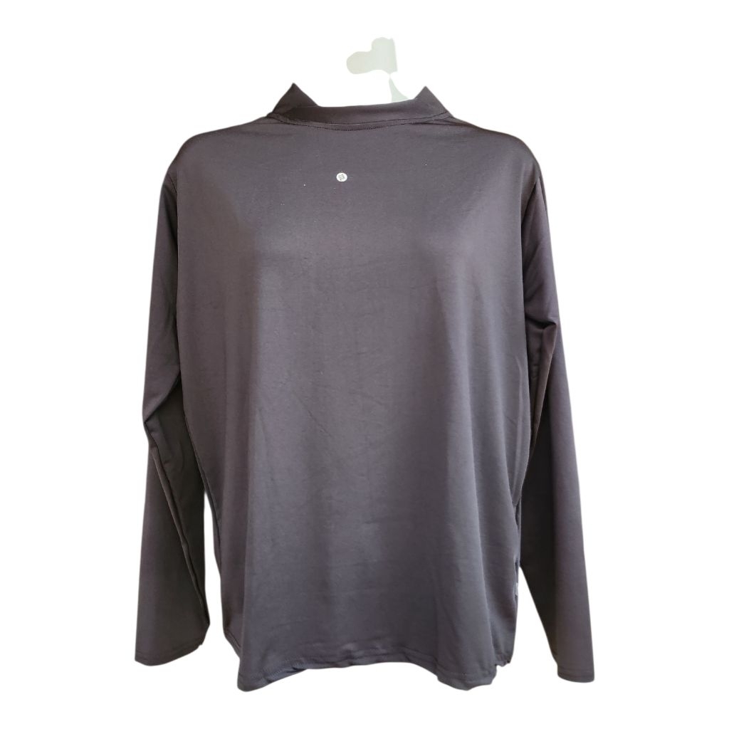 manset inner blouse kaos lengan panjang turtle neck jersey tebal adem jumbo super jumbo putih hitam