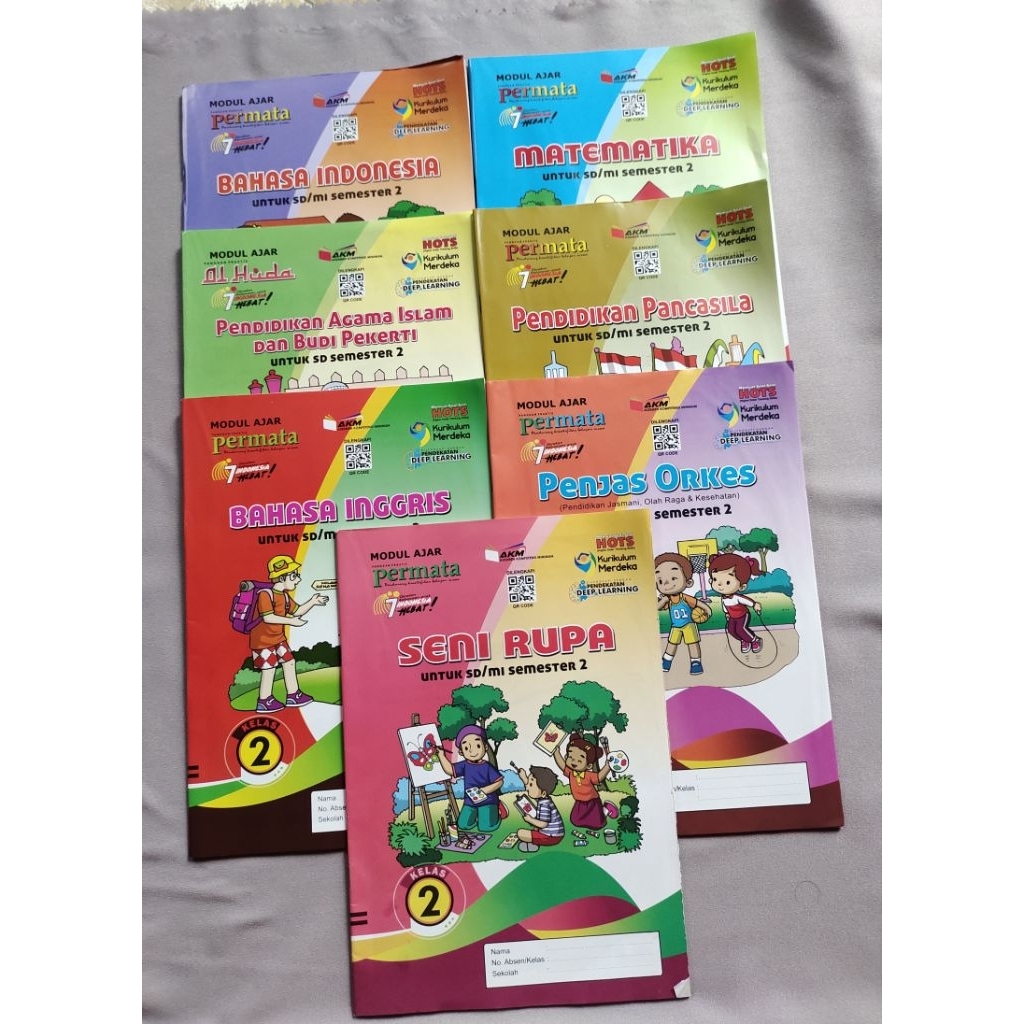 Buku LKS Kelas 2 Semester 2 SD/MI Tahun Ajaran 2025/2026 /LKS Modul Ajar Permata Kelas 2 SD Semester