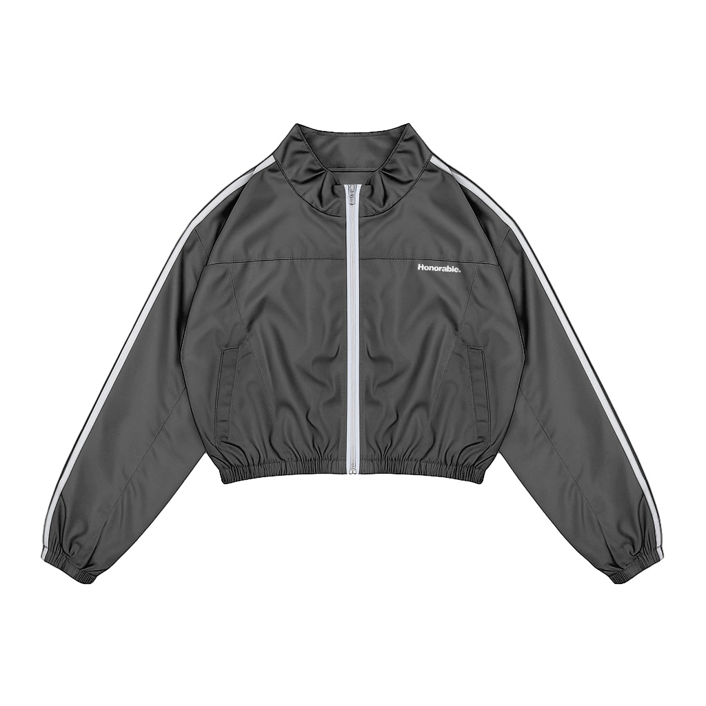 SKYFAITH - Jacket Olahraga Wanita Parasut Crop