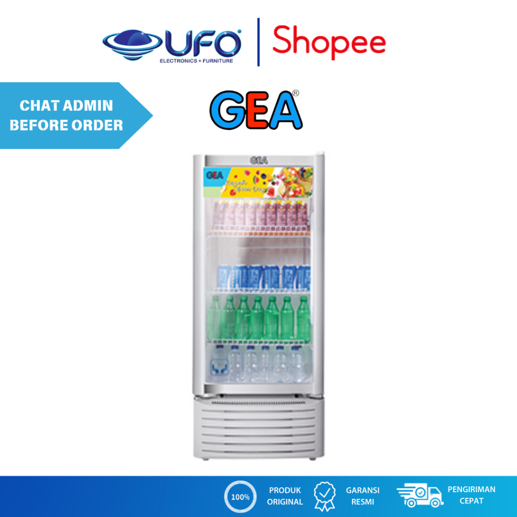 GEA SHOWCASE 207L 4 RAK EXP026FR