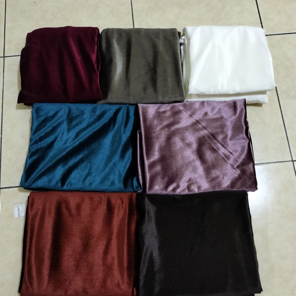 Kain Bludru Velvet Super STRETCH PREMIUM 100% o Original k Korea