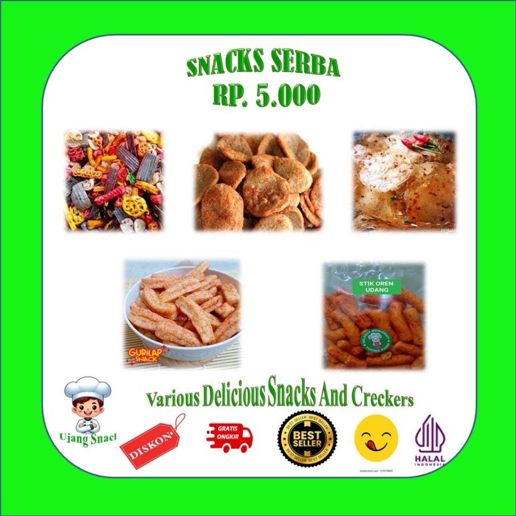 SNACK SERBA 5000/SNACK MURAH/SNACK KILOAN