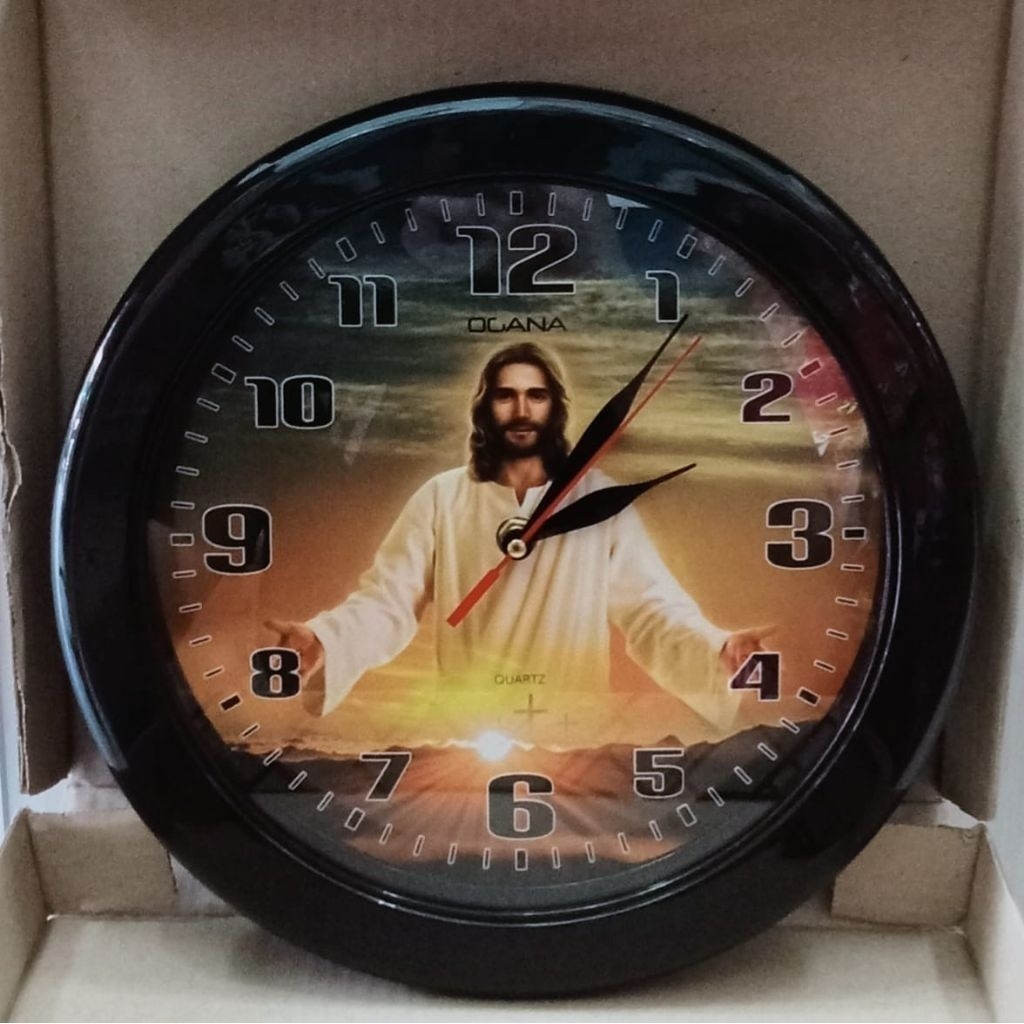JAM DINDING OGANA GAMBAR YESUS DM 30 CM
